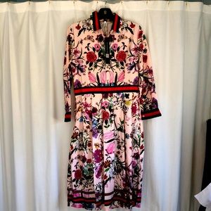 Lai Meng five cats floral dress